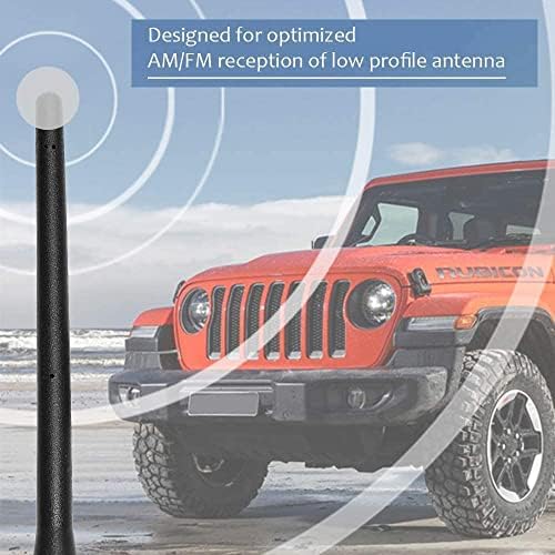 Vofono антена се вклопува во 07-23 Jeep Wrangler Gladiator JK JL JL JT Unlimited, додатоци на Jeep Wrangler, кратка Jeep Wrangler антена