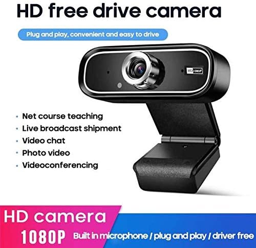 Компјутерска Камера HD USB Компјутерска Камера Десктоп Компјутерска Тетратка Видео Разговор ВО Живо HD 1080p Вграден Микрофон За Видео