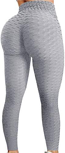Викилеб јога меур трчање половината со високи колкови за вежбање фитнес кревање женски јога панталони јога панталони плус големина за