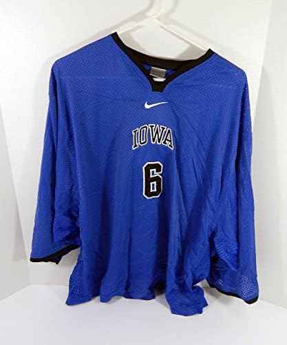 Играта на Ајова Хокис #6 користеше сина голман Jerseyерси Jerseyерси DP45308 - НБА игра користена