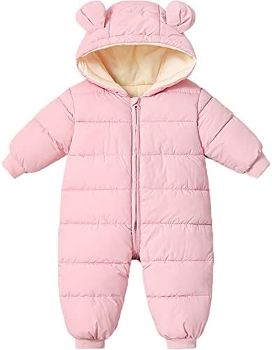 Илибоз новороденче Сноуит Сноуит Симпатична бебешка мечка костум новороденче зимски палто топло џемпери со качулка за девојчиња за момчиња