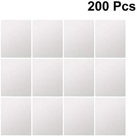Ламинаторски чаршафи Викаски 200 парчиња ламинирачки лист ПВЦ топлина за намалување на топлината, чиста ламинирана филм за подарок