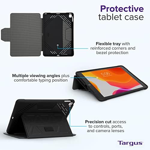 Таргус про -Тек THZ852GL носење кутија за 10,5 Apple iPad, iPad Air, iPad Pro - црна