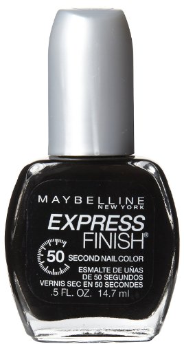 Maybelline New York Express Finish 50 секунда боја на ноктите, Оникс Раш 895, 0,5 унца на течности