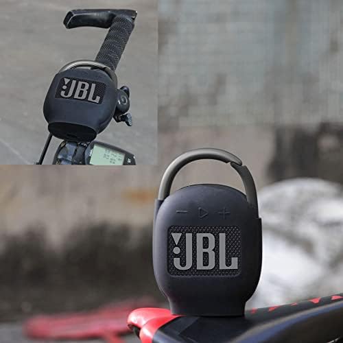Замена на куќиште за силиконски пустини за JBL Clip 4 - Преносен мини Bluetooth звучник （Црно）