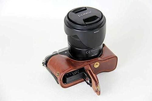 Стп Кожа Половина Тело Камера Покритие Торба Долниот Случај За Panasonic GX85 GX80 GX 85