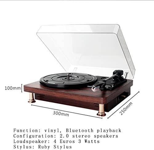 Kxdfdc Винил рекорд репродукција репродукција на грамофон ретро 33/45/78 Брзини фонографски класични музички кутии за грамофон