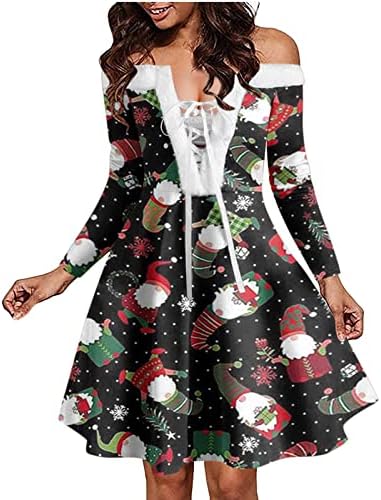 Облечете тинејџерски девојче со долг ракав формален датум вечер наметки на одмор Божиќна фустан за враќање на фустани за жени 2о