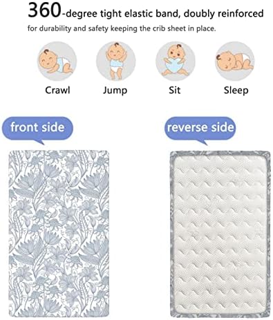 Расадник тематски вграден креветче за креветчиња, стандарден сад за креветчиња, ултра мек материјал - чаршафи за креветчиња за девојче