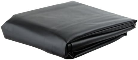 Делта црна црна тешка кожа со модерни квадратни агли табела за табела - покривка на масата за билијард,