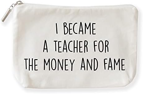Смешен Подарок За Наставникот, станав учител за Пари И слава Шминка Торбичка За Наставникот, Ви Благодариме Подарок