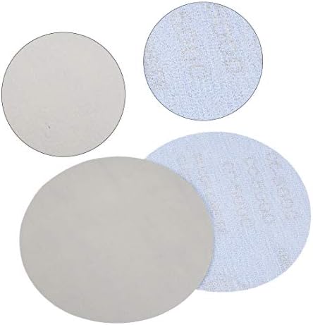 Uxcell 5 инчи сиви суви дискови за пескарење со ставање шкурка 5000 решетки 10 парчиња