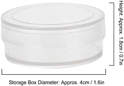 Кутија за складирање на делови, кутија за складирање на накит 50 парчиња транспарентен мулти -функционален кутија за организатор на мушка