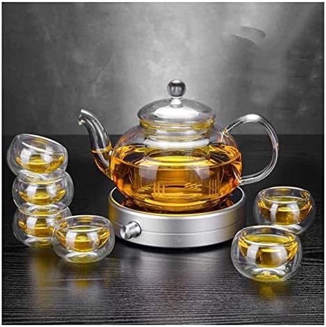 Стакло чајници од чајник Даперци чајник чај стакло чајник чајник чајник со филтер термостатско стакло чајник отпорен на топлина