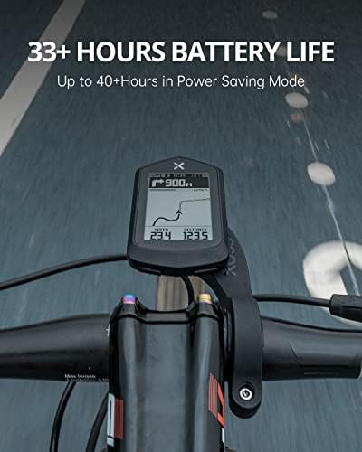 Xoss Nav Cycling/велосипед компјутер GPS безжичен ANT+ велосипедски компјутер GPS со Bluetooth, IPX7 Водоносен велосипед со велосипедски