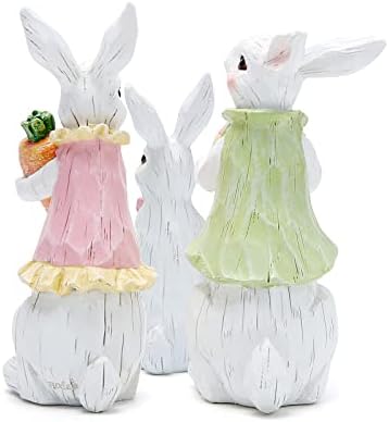Декорации за велигденски зајаче ходао пролет во затворен украс за внатрешни работи за зајаче, фигурини