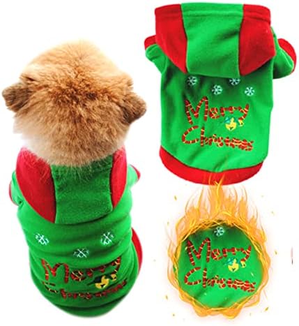 Облека за миленичиња за мачки за девојче Божиќен џемпер за одмор кученца костум џемпер топло кучиња облека овоштарник мало џемпер