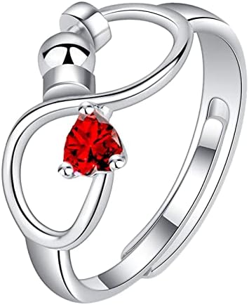 Дванаесет родени камења против вознемиреност декомпресија ротирачки прстен за декомпресија прстен роденденски подароци прстени шарени