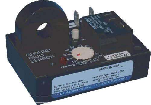 CR Magnetics CR7310-EH-24D-660-X-CD-TRC-I реле на сензорот за дефект на земјата со оптоиран триак, нула премин и внатрешен трансформатор,