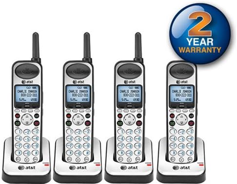 AT&T SYNJ SB67108 Слушач за експанзија безжичен за AT & T SYNJ SB67118 / SB67138 / SB67158 Систем за мал бизнис Телефон, 4-пакет