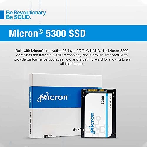 Micron 5300 PRO 3.84TB 7mm 2,5 инчи претпријатие SATA 6GB/S цврста состојба на самокриптинг TCG ESSC - MTFDDAK3T8TDS