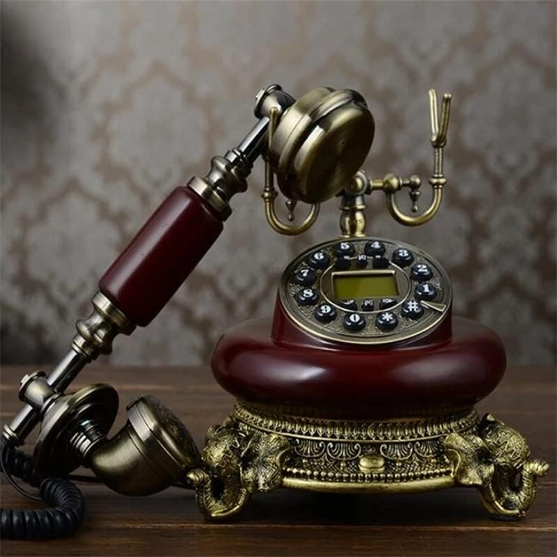 ДХТДВД Антички фиксен телефонски повик за домашни лични карти за фиксна телефонска смола и имитација на метални копчиња без раце, дијалетни