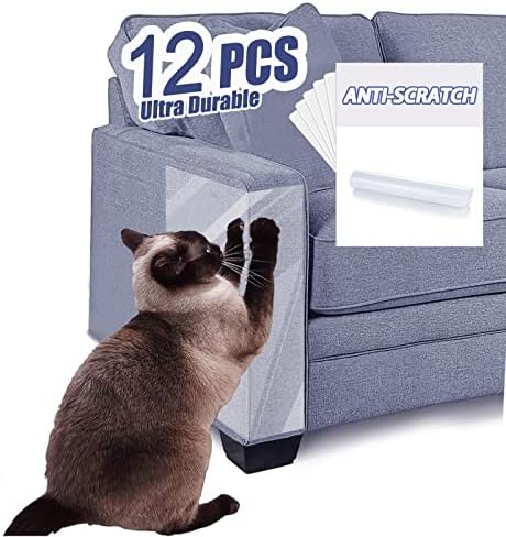 DLLUKMM Мачка Гребење Пречка-Пакет на 12anti Мачка Гребење Мебел Заштитници Од Мачки, Мачка Гребење Лента За Одвраќање, Двострани Анти