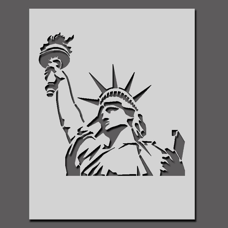 Статуа На Слободата Ѕид Уметност Матрица, Њујорк Инспириран Сликарство Матрица за Уметност Занает &засилувач; Дома Декор, Голем Сликарство