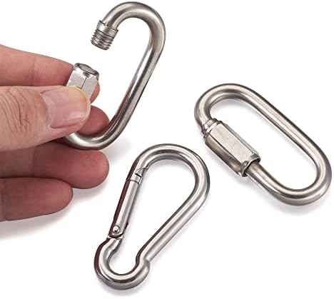 10 парчиња од не'рѓосувачки челик овален завртка за заклучување на завртки Клип Брз линк Пролетен приклучен приклучок за приврзок за приврзок за клуч за клучеви за ?