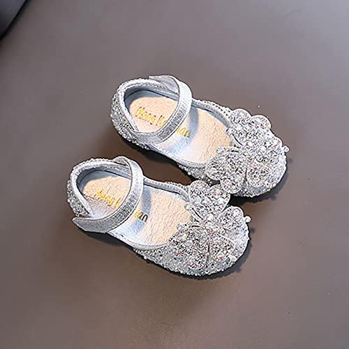 Детски чевли бисери ригистони кои сјаат деца принцези чевли бебе девојчиња чевли за забава девојка сандала