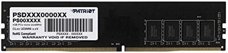Линија за потпишување на меморија за патриот DDR4 4GB UDIMM Фреквенција 2133MHz 1. 2 Волт - PSD44G213381