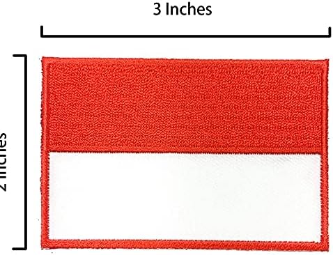 А-Еден 3 парчиња пакет- Комдо-гуштер извезена значка+Индонезија знаме лапел и лепенка, најголема лепенка за гуштер, сувенири на