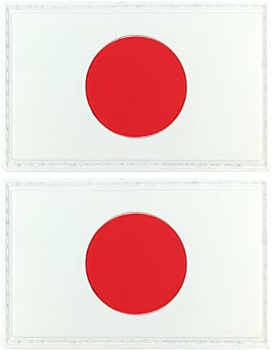 JBCD Јапонија со знаме на јапонско тактичко лепенка - ПВЦ гумена кука и лепенка за прицврстување на јамка