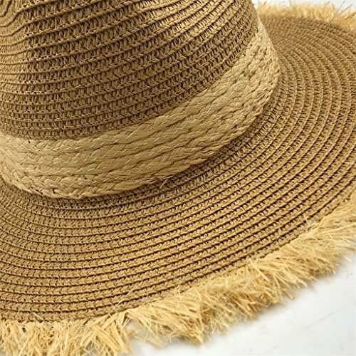 Стекнете летни обични рафија сонце капи за жени модна џез слама капа за мажи плажа Сонце Строма Панама капа