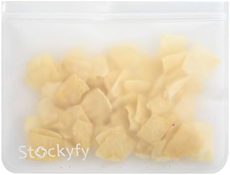 Сендвич Кеси за повеќекратна употреба-10 Пакет Вреќа За Замрзнување отпорна На Истекување-ЕКСТРА ДЕБЕЛА БПА БЕСПЛАТНА Торба За Храна