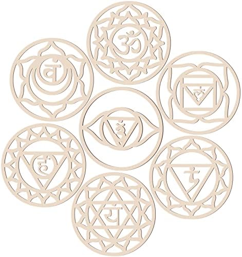 7 пакуваат света геометрија wallидна уметност дрвена чакра wallидна уметност кристална мрежна табла јога wallид декор хинду