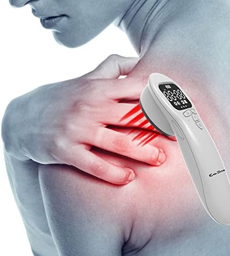 Црвена светлина терапија ласерско уреди со ласерско уреди со ниско ниво на инфрацрвена терапија со безбедносен клуч за олеснување на болката