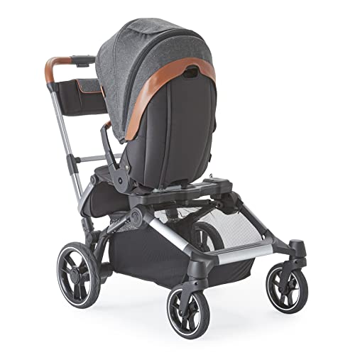 Контурен елемент на контури рамо до рамо кабриолет дете и шетач за бебиња од еден до-дабл, реверзибилни опции за седење, компатибилни