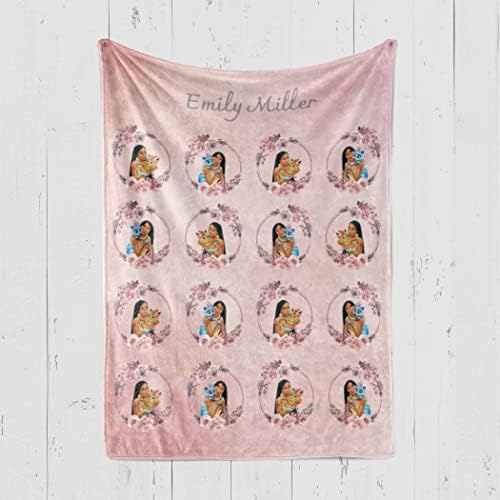 Анџелин Детс САД направи персонализирани бебешки ќебиња, Понкахотас етничка кралица бебе ќебе со име, обичај бебе ќебе подарок за девојчиња