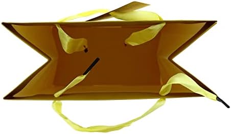 OCD Bargain Small 7 ”W x 9,5” H x 4 ”G Twisted Подарочни торби Крафт рачка, најдобро за роденден, свадба, туш за бебиња, Божиќ