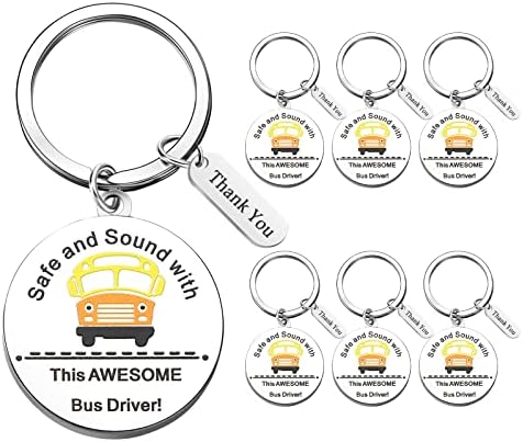 Подароци за благодарност од возачот на училишниот автобус, возачи на не'рѓосувачки челик, клуч за клучеви на големо благодарам подароци