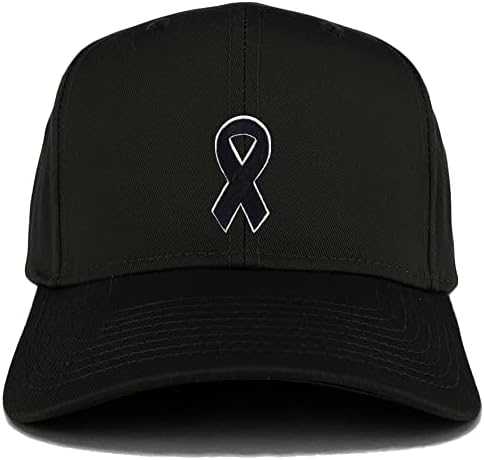 Трендовски продавница за облека меланом свесност црна лента за лепенка структурирана капа за бејзбол