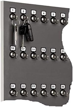 Клучна решетка на компанијата за стоење, држач за клучеви 30MNS, 30 забравена метална кука со скриени закачалки - направена во САД