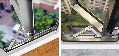 Прозорецот Casement зависи од 10 -инчен не'рѓосувачки челик, престојуваат шарки - 1 пар, не'рѓосувачки челик скриени шарки за триење на триење