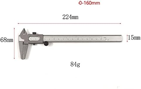 TWDYC 0-160MM Vernier Caliper Metal Caliper Caliper Мерење на електронска алатка со голема мерка за точност мерка инструменти