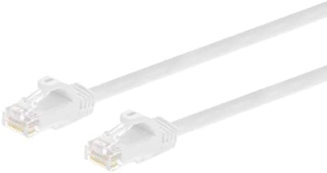 Кабел Monoprice CAT6 Ethernet Patch - 0,5 стапки - Бело Snagless RJ45, Stranded, 550MHz, UTP, чиста гола бакарна жица, 24awg - Flexboot