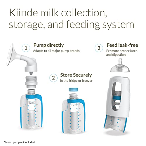 Кинде Пресврт Универзален Комплет За Стартување На Системот За Хранење Со Директна Пумпа За Колекција На Мајчино Млеко Без Истекување