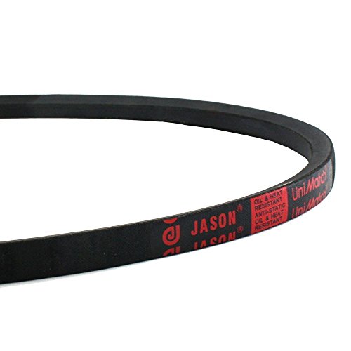 JASON INDUSTRIAL B55 5L580 V-појас, B/5L дел, природна гума/SBR/полиестер, 58 надворешна должина, 21/32 горната ширина, 13/32 дебела