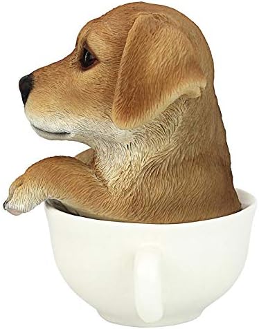 Дизајн Тоскано Кученце Кученце Колекционерска Куче Статуа: Жолт Лабрадор