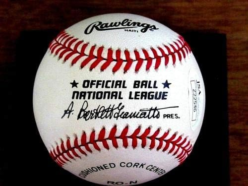Adо Адкок 1957 WSC Braves Reds Angels потпишано автоматско гроздобер Onl бејзбол JSA LOA - Автограмски бејзбол